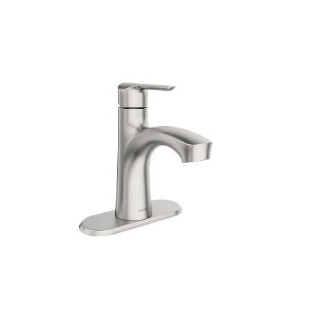 Moen One-Handle High Arc Bathroom Faucet in Spot Resistant Nickel 84516SRN